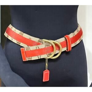 NWT Y2K Coach 90016 Signature C Strap Belt Size Large